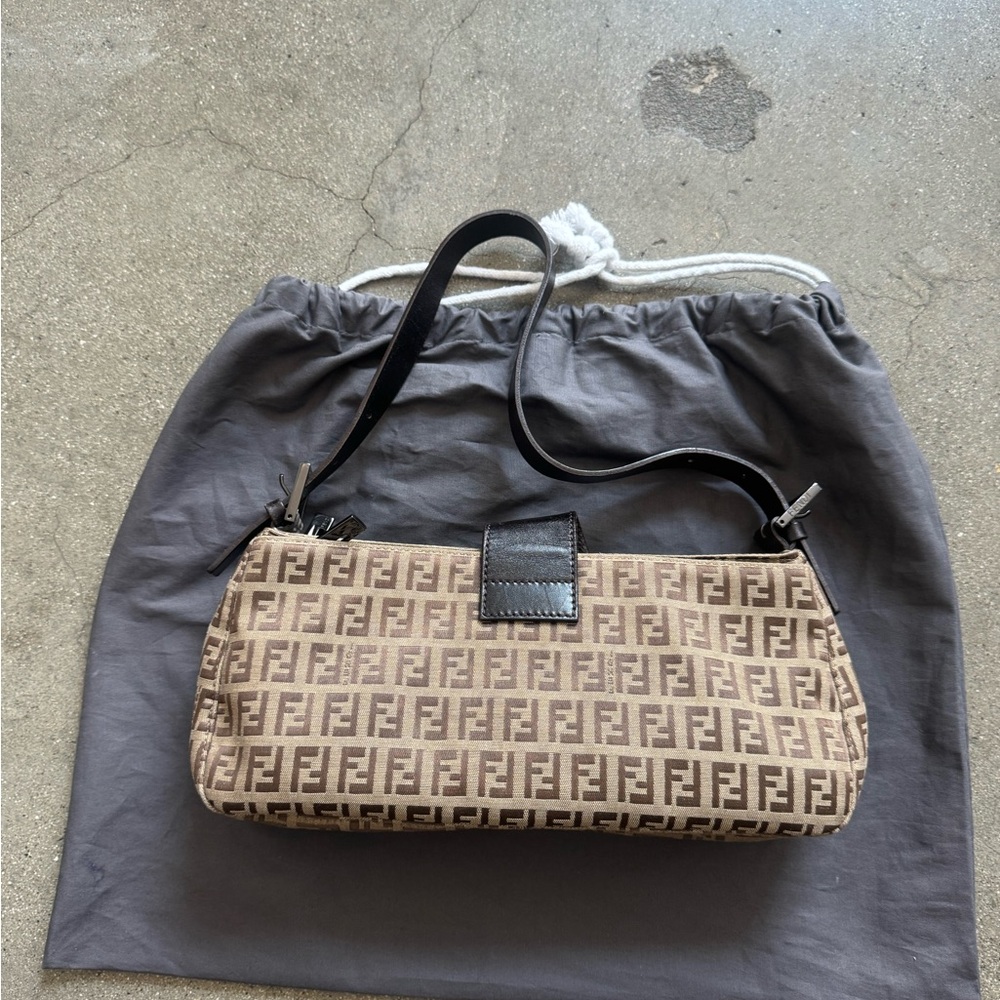 Fendi Zucchino Baguette Bag - Picture 6 of 13